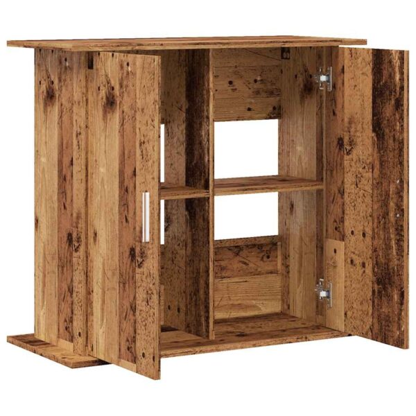 Aquarium-Unterschrank 81x36x73 cm-Rustikale Eleganz im Naturholz-Look – Bild 15
