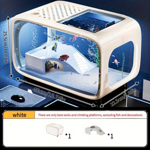 Kleines Modernes Luxus-Aquarium -Transparenter Blickfang - 20 l-schwarz – Bild 6