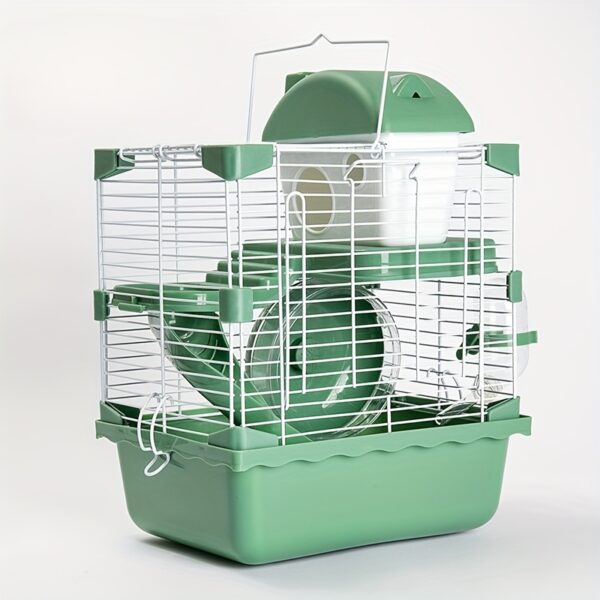 Hamster Käfig Luxus-Schloss - kleines Doppelstöckiges Zuhause für Hamster