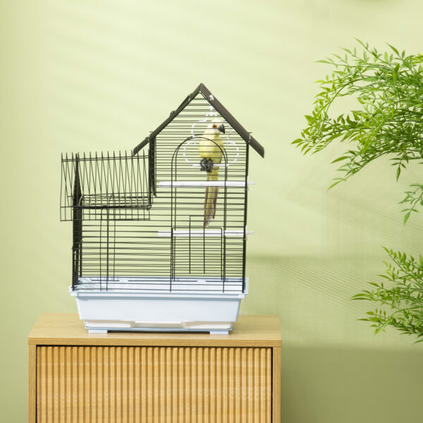 Metall-Vogelkäfig - Gemütliches Zuhause mit Schaukel für kleine Vögel – Bild 12