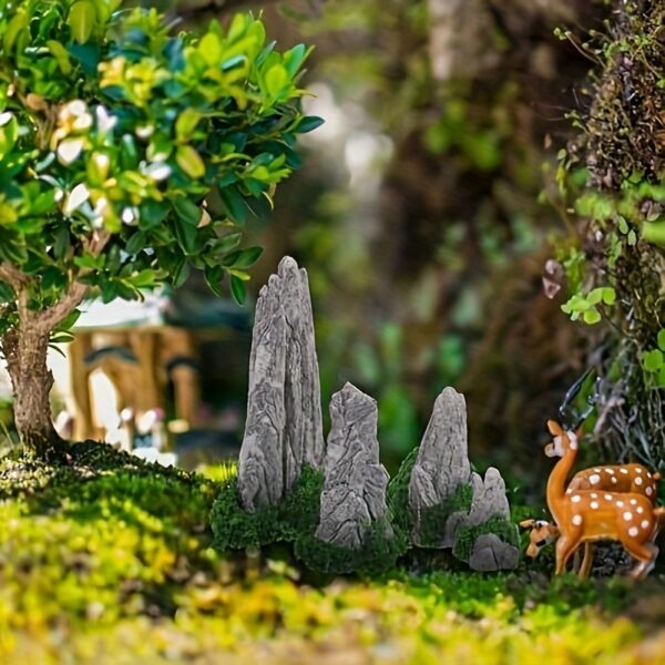 Miniatur Zen-Garten Berge (8-teilig): Realistische Felsformationen für Ihr Mini-Landschaftsdesign – Bild 5
