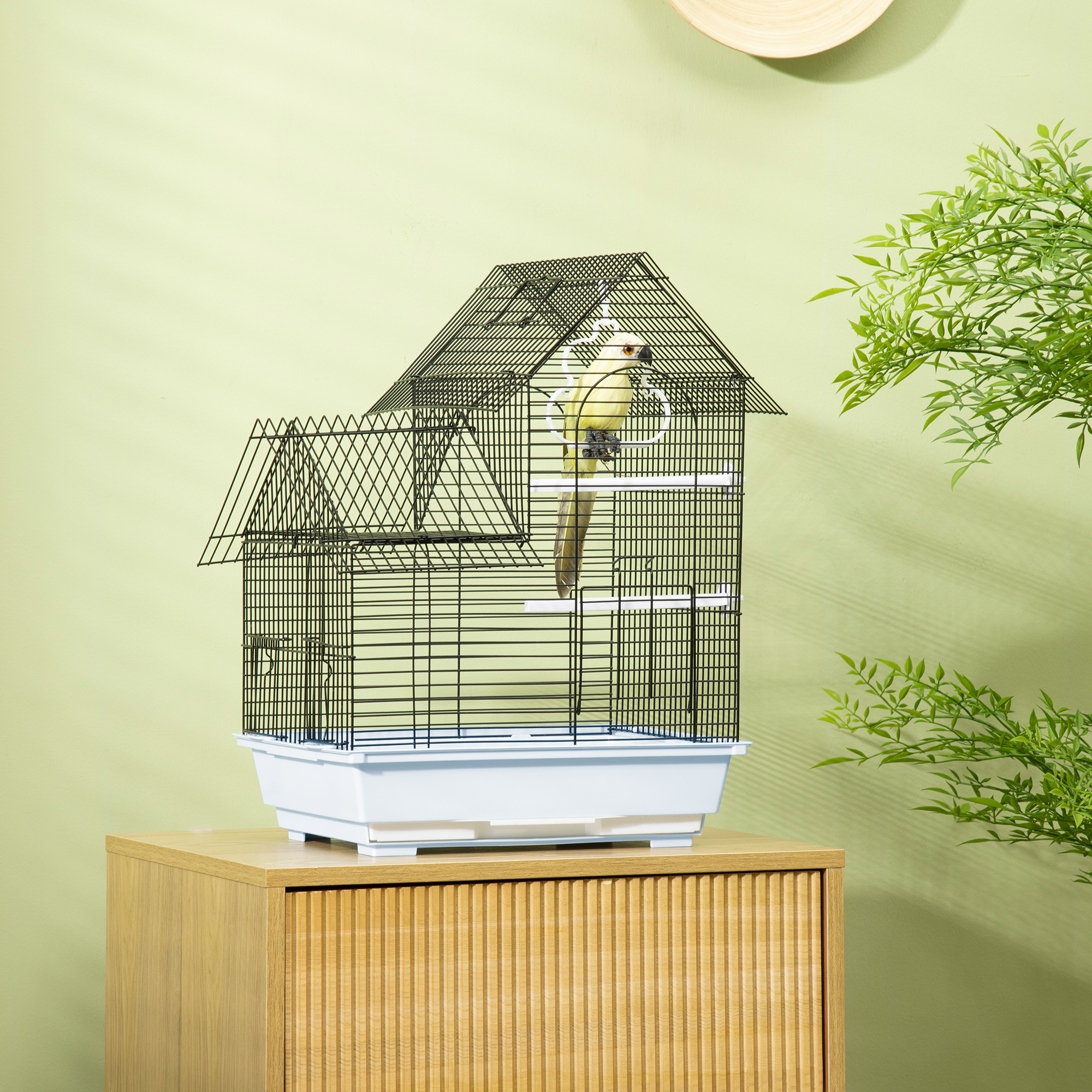 Metall-Vogelkäfig - Gemütliches Zuhause mit Schaukel für kleine Vögel