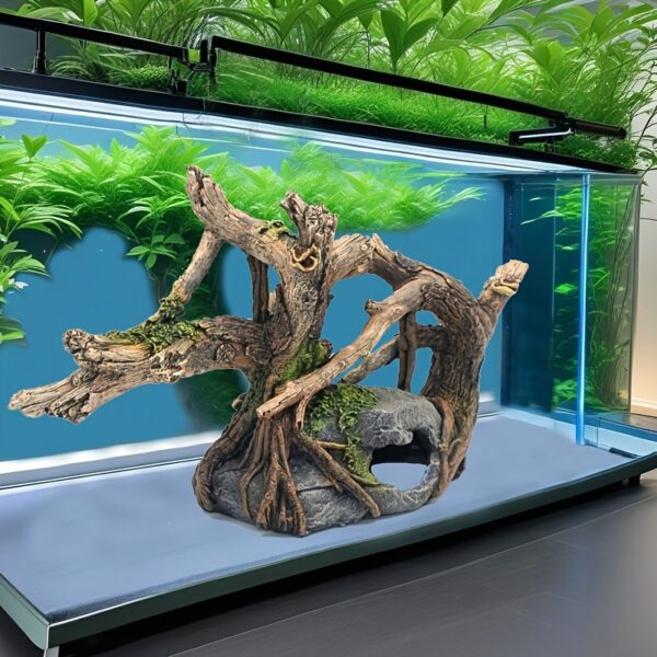 Harz Aquarium Dekoration Natürliche Baumwurzeln aus Kunstharz