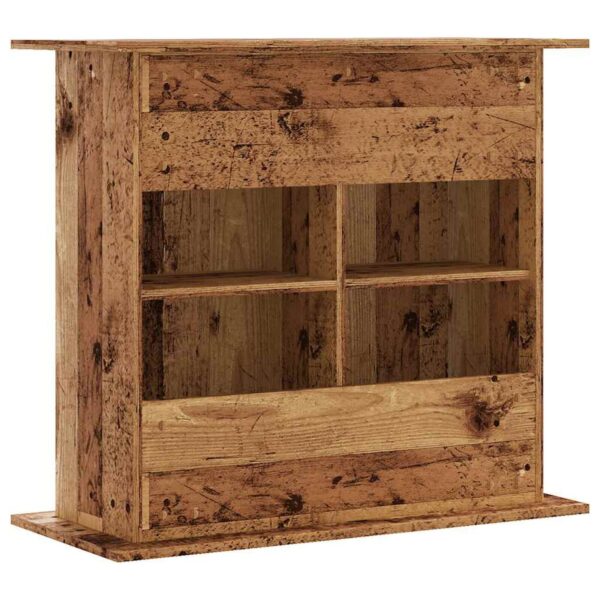 Aquarium-Unterschrank 81x36x73 cm-Rustikale Eleganz im Naturholz-Look – Bild 14