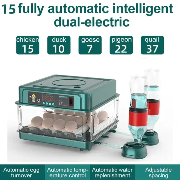 Vollautomatischer Smart Inkubator Intelligente Brutmaschine mit Wasser- und Temperaturkontrolle – Bild 8