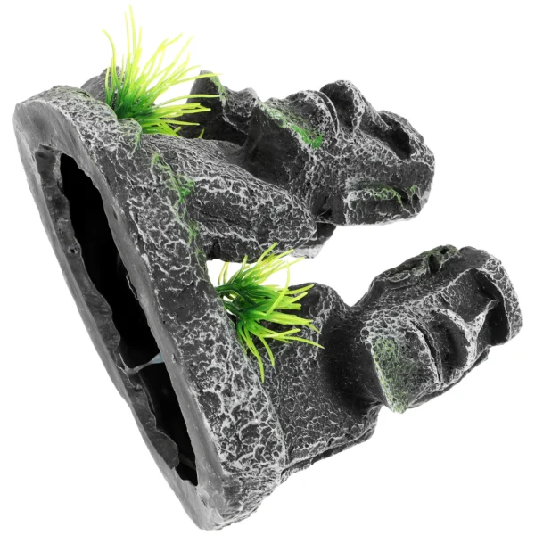 Harz Moai-Statue Aquarium Dekoration - Kreativer Blickfang für Ihr Aquarium – Bild 4
