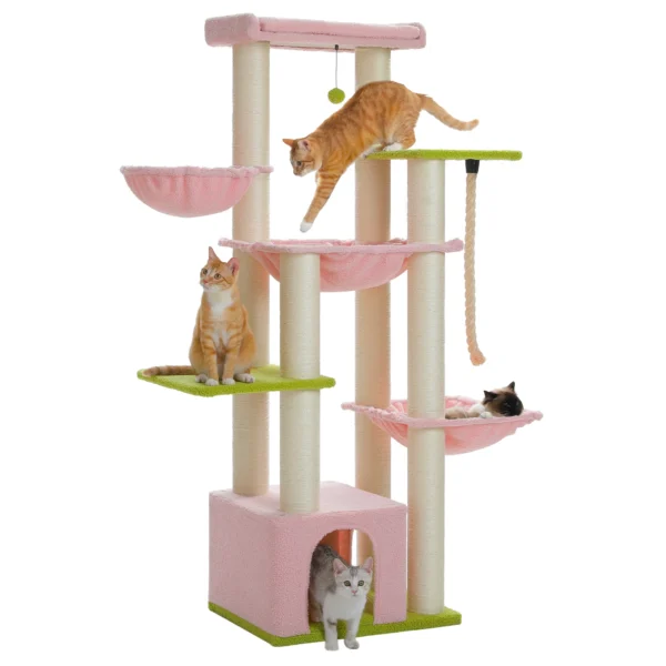Großer Katzenbaum Robuster Katzenturm mit Luxusausstattung für Große Katzen – Bild 10