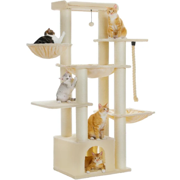 Großer Katzenbaum Robuster Katzenturm mit Luxusausstattung für Große Katzen – Bild 7