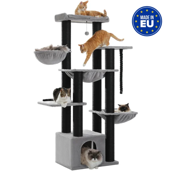 Großer Katzenbaum Robuster Katzenturm mit Luxusausstattung für Große Katzen – Bild 9