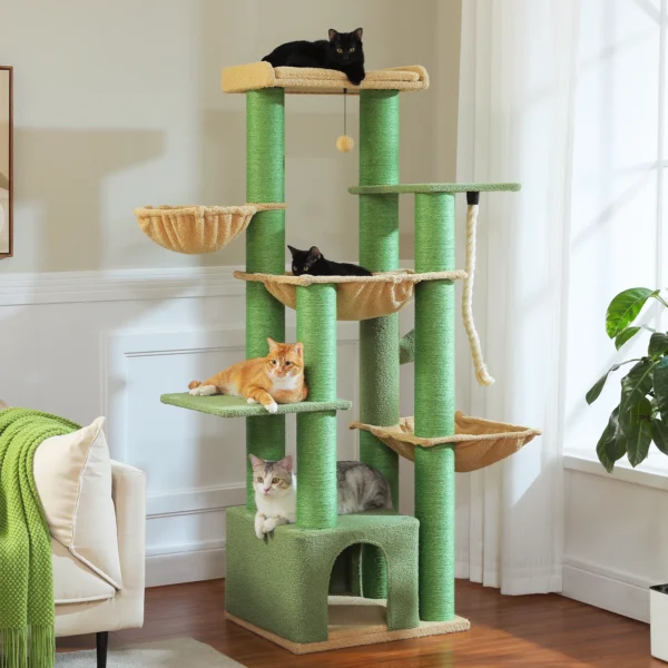 Großer Katzenbaum Robuster Katzenturm mit Luxusausstattung für Große Katzen – Bild 31