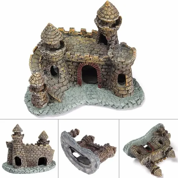 Harz Cartoon-Schloss Aquarium Dekoration: Märchenhafte Burg für Ihr Aquarium – Bild 3