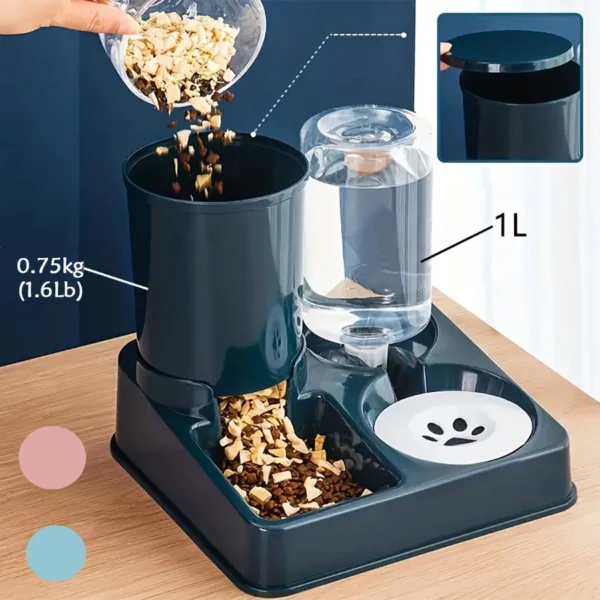 2-in-1 Automatischer Futter- und Wasserspender für Haustiere – Bild 2