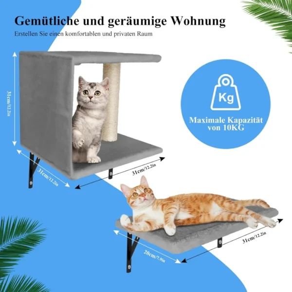 Handgemachtes 10-teiliges Katzen-Kletterwand-Set – Bild 10