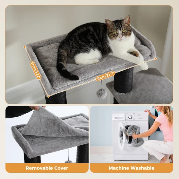 Großer Katzenbaum Robuster Katzenturm mit Luxusausstattung für Große Katzen – Bild 16