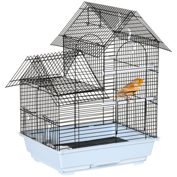 Metall-Vogelkäfig - Gemütliches Zuhause mit Schaukel für kleine Vögel – Bild 3