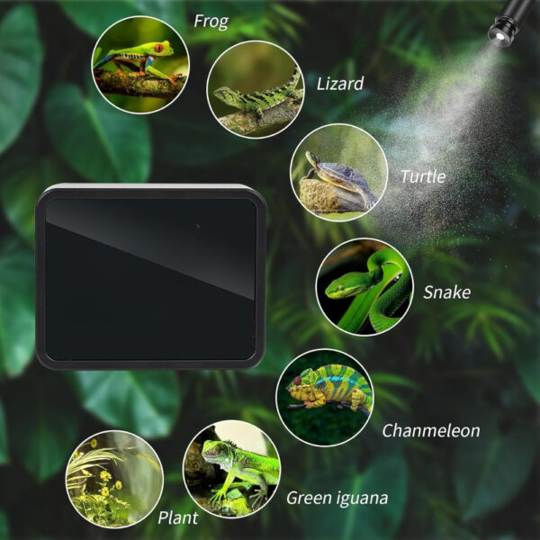 Glovios Luftbefeuchter Terrarium mit Timer und Sprühdüsen 360 ° Verstellbar – Bild 3