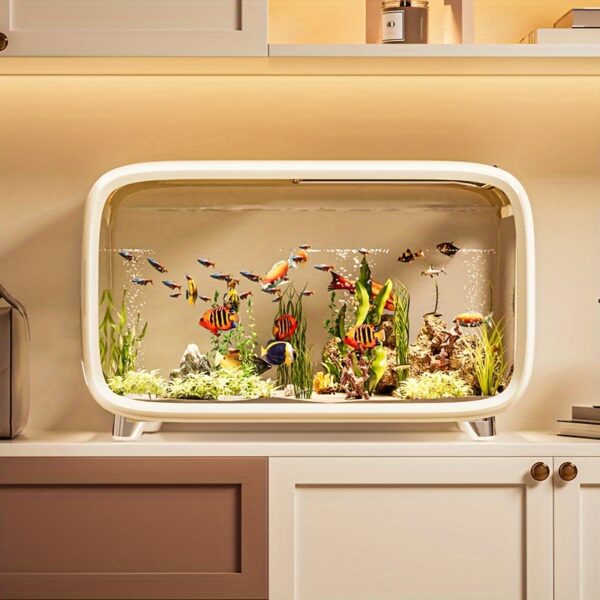 Kleines Modernes Luxus-Aquarium -Transparenter Blickfang - 20 l-schwarz – Bild 8