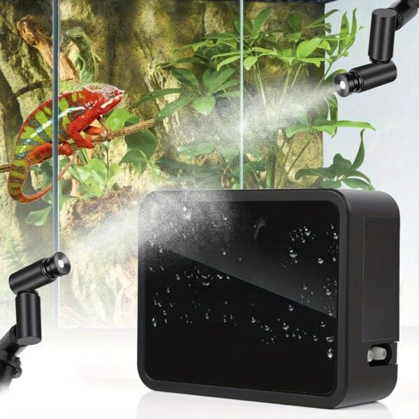 Glovios Luftbefeuchter Terrarium mit Timer und Sprühdüsen 360 ° Verstellbar