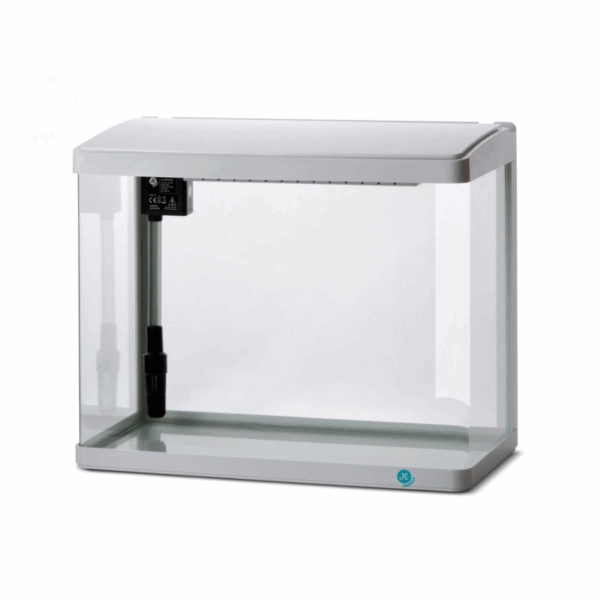 80 L Aquariumset Modernes Glasaquarium in Schwarz mit Dual-LED-Beleuchtung und Filtersystem