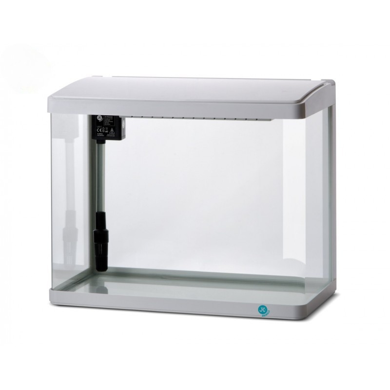 80 L Aquariumset Modernes Glasaquarium in Schwarz mit Dual-LED-Beleuchtung und Filtersystem