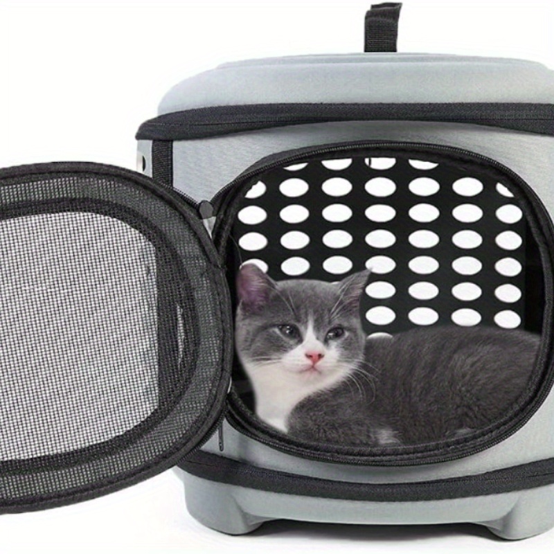 Faltbare Haustier-Transportbox – EVA-Mesh & weiche Matte
