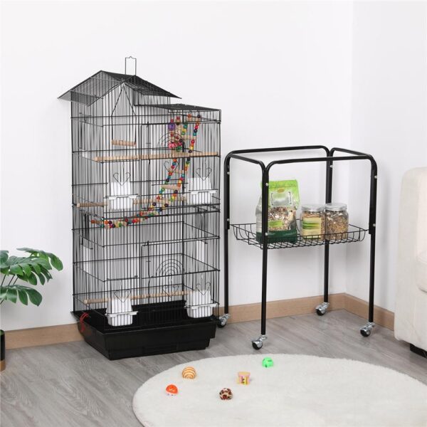 Costoffs Vogelkäfig mit Metallständer – Mobile Vogelvoliere – Bild 14