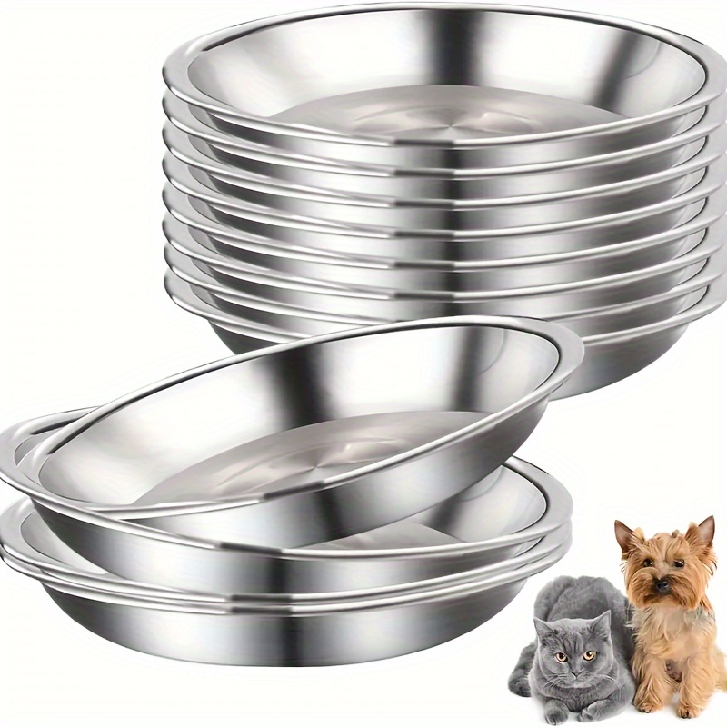 10er-Set Edelstahl-Näpfe – Vielseitig für Kleintiere & Katzen