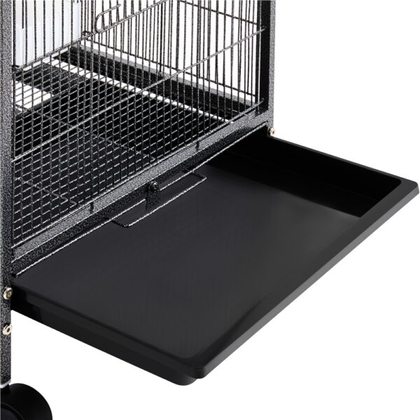 Costoffs Vogelkäfig mit Rollen – Sittichkäfig mit Dachöffnung – Bild 13
