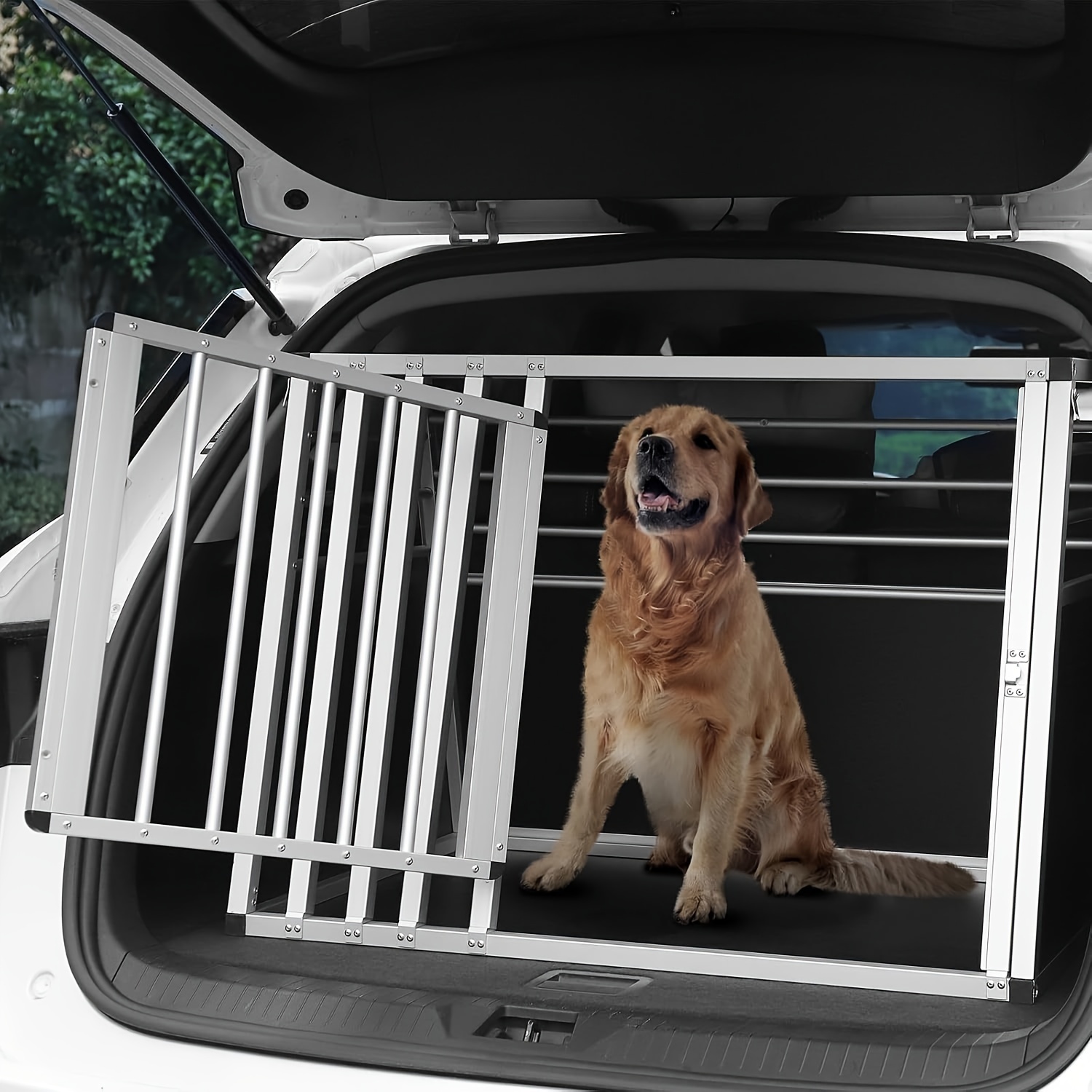 Hunde-Transportbox aus Aluminium – Alubox für Auto und Reise