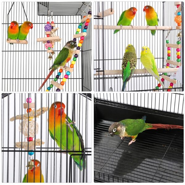 Costoffs Vogelkäfig mit Metallständer – Mobile Vogelvoliere – Bild 22