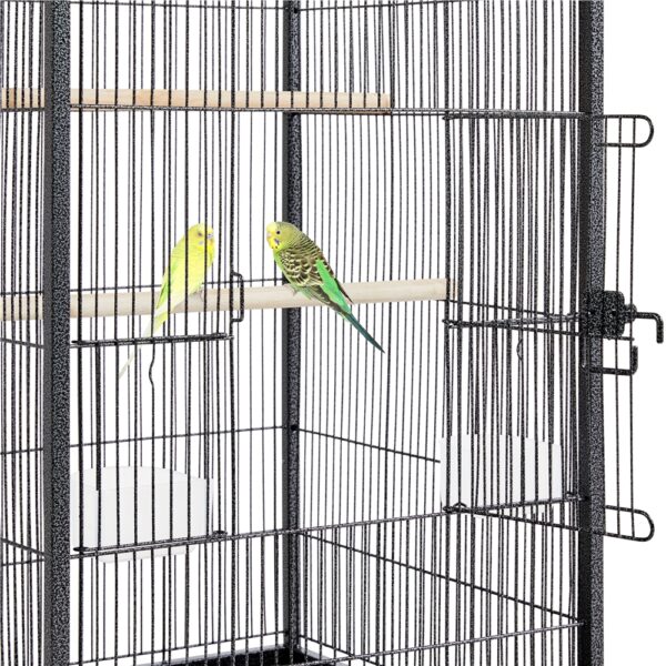 Costoffs Vogelkäfig mit Rollen – Sittichkäfig mit Dachöffnung – Bild 11