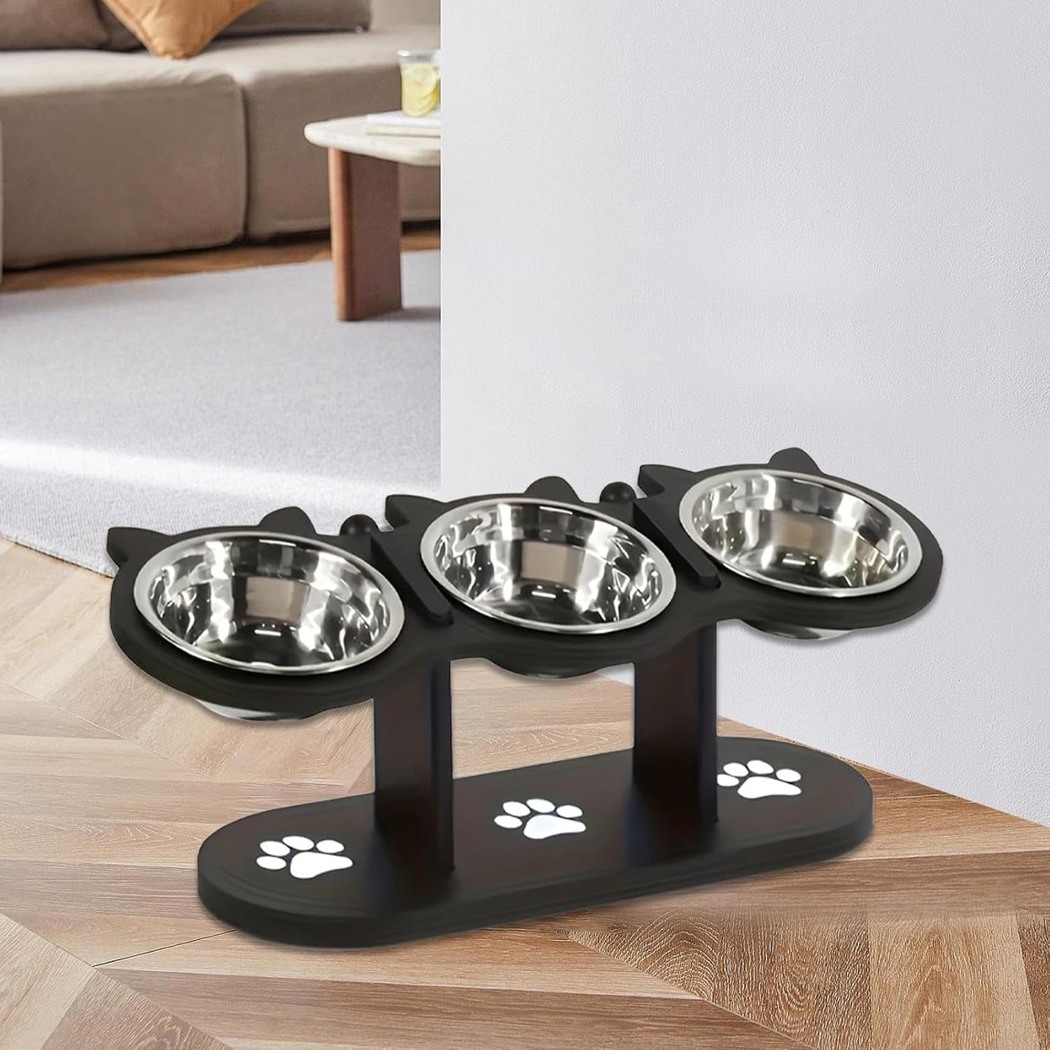 Super Design Erhöhter Fressnapf – 15° Neigung | höhenverstellbar